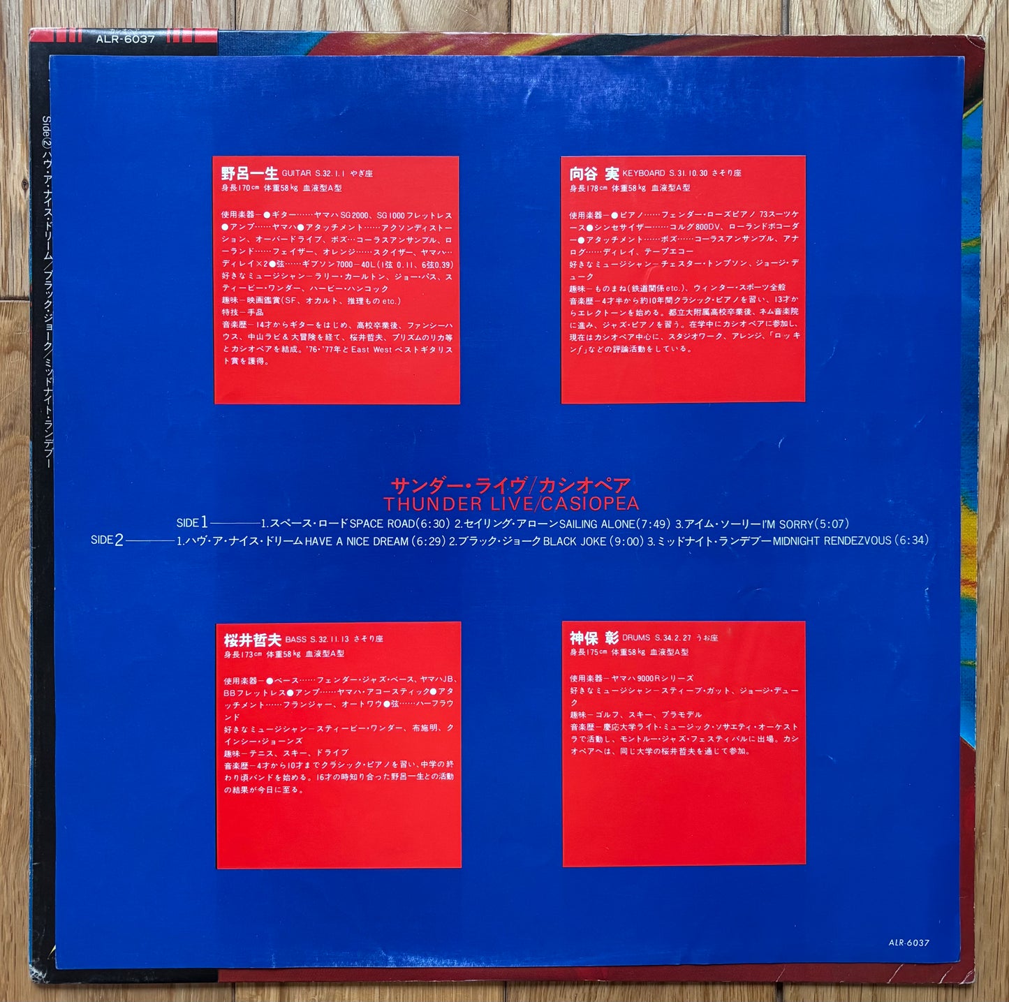 Casiopea “Thunder Live” (1980) First Press Original Cover