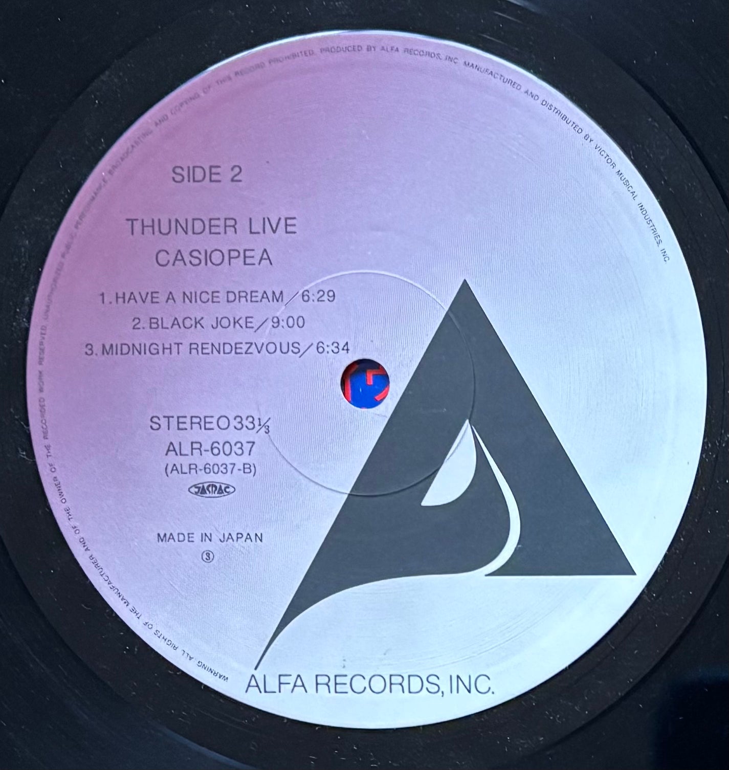 Casiopea “Thunder Live” (1980) First Press Original Cover