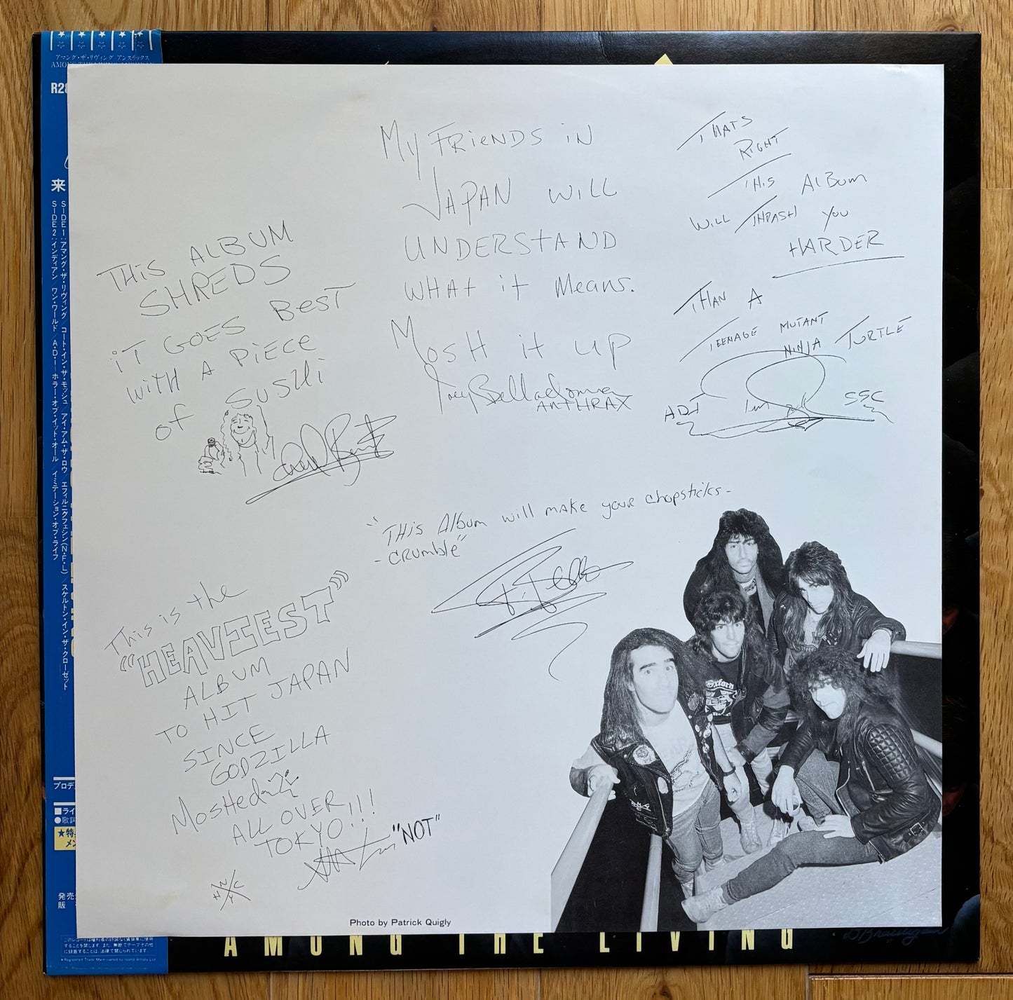 Anthrax "Among The Living" (1987) Japanese Press