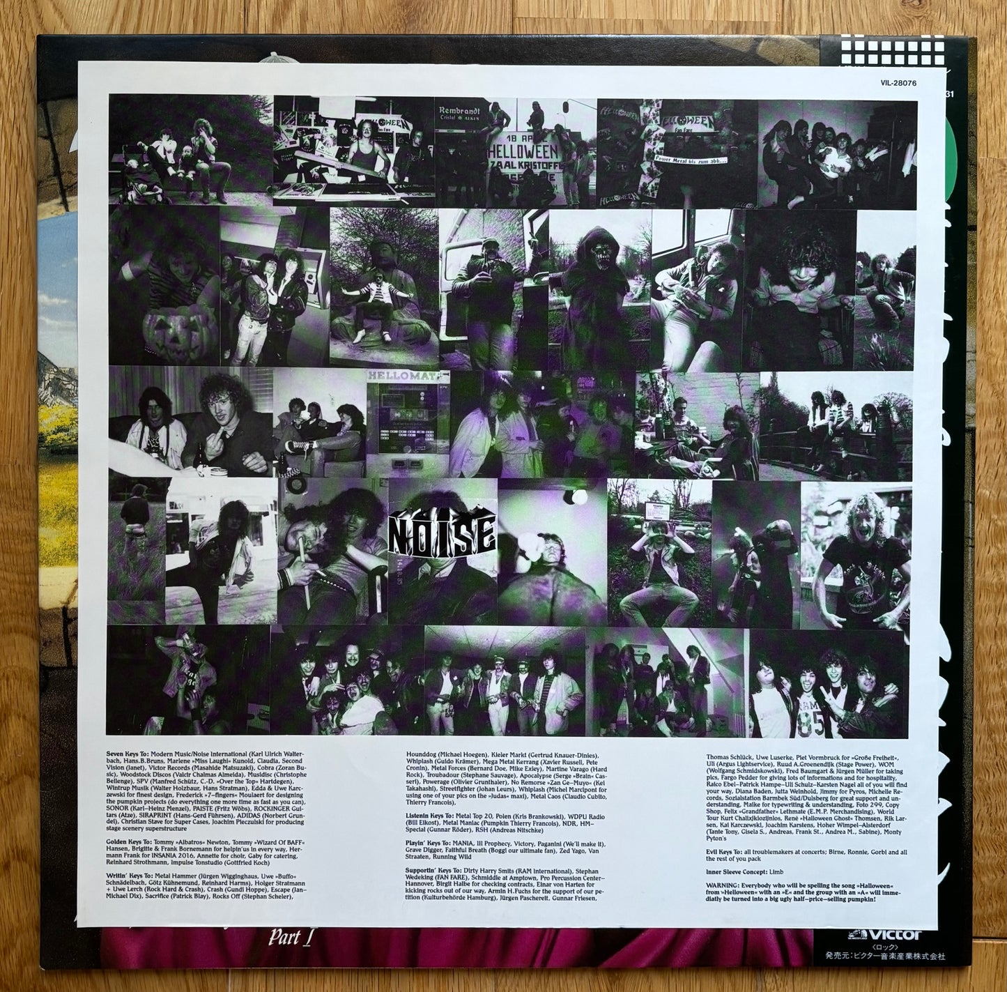 Helloween "Keeper Of The Seven Keys ~ Part I (1987) Japanese press