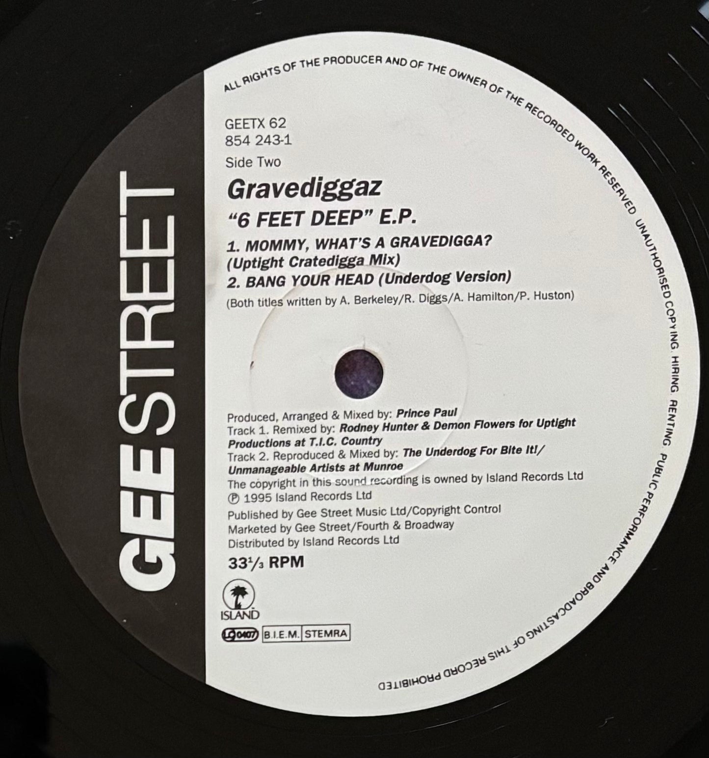 Gravediggaz – 6 Feet Deep E.P. (1995)