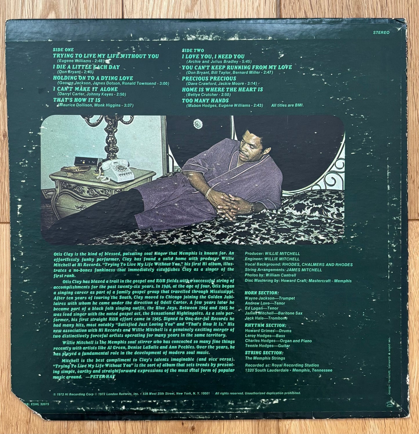Otis Clay “Trying To Live My Life Without You” (1972) US Press