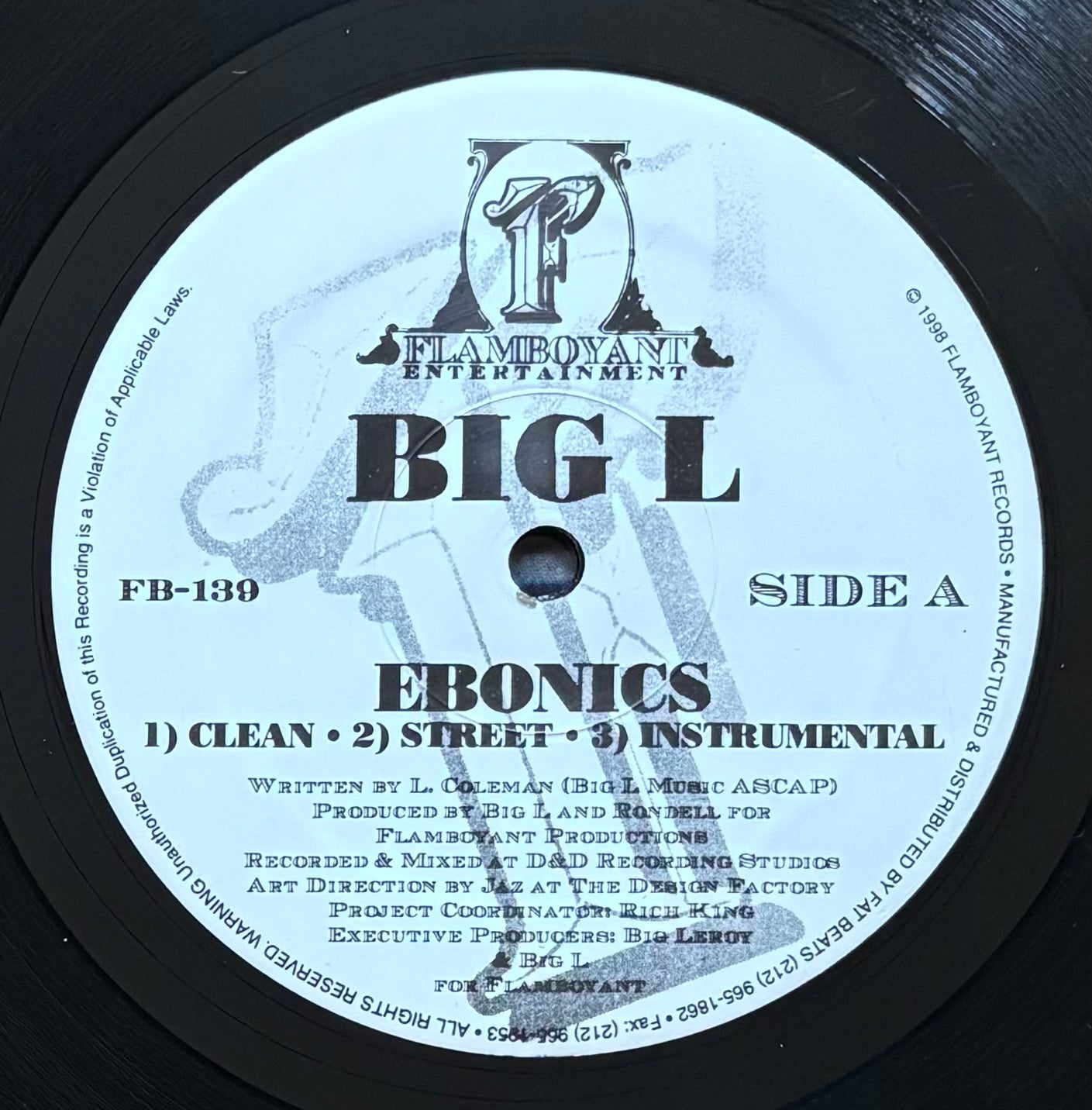 Big L – Ebonics / Size 'Em Up (1998)
