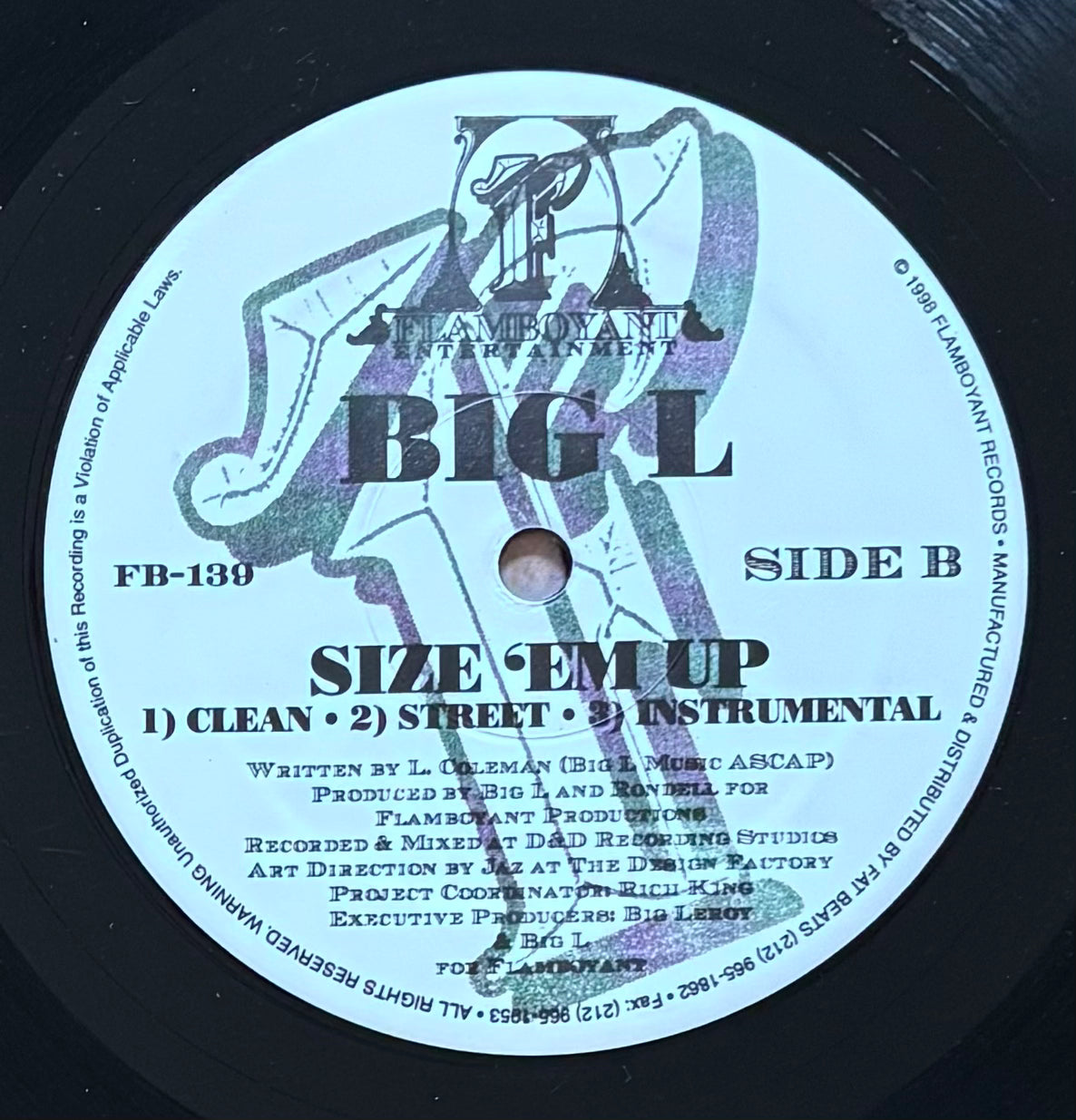 Big L – Ebonics / Size 'Em Up (1998)