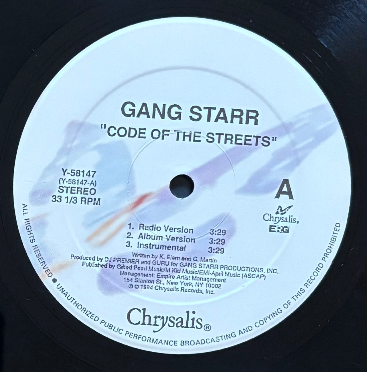 Gang Starr – Code Of The Streets (1994)