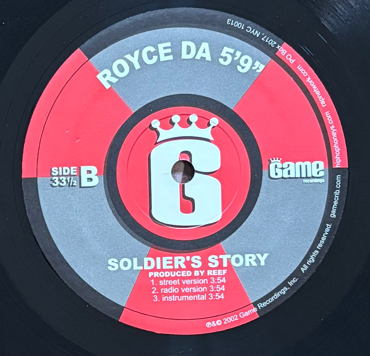 Royce Da 5'9" – Boom / Soldier's Story (2000)
