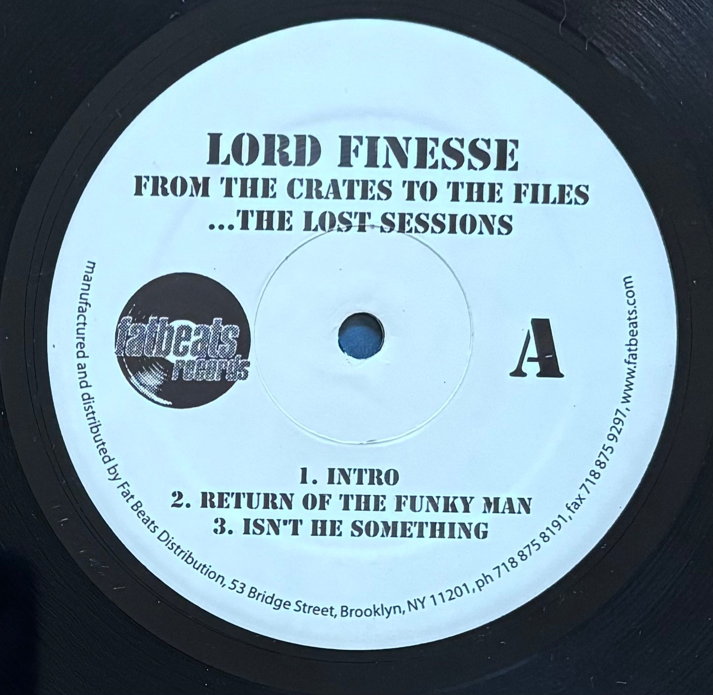 Lord Finesse – From The Crates To The Files ...The Lost Sessions (2003) 3 x LP