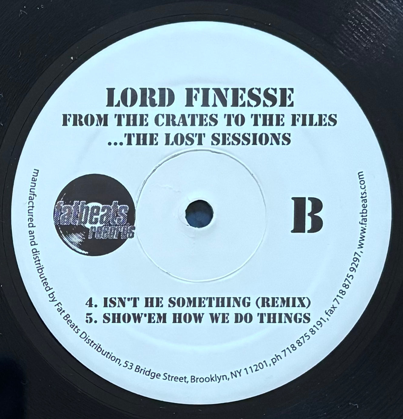 Lord Finesse – From The Crates To The Files ...The Lost Sessions (2003) 3 x LP