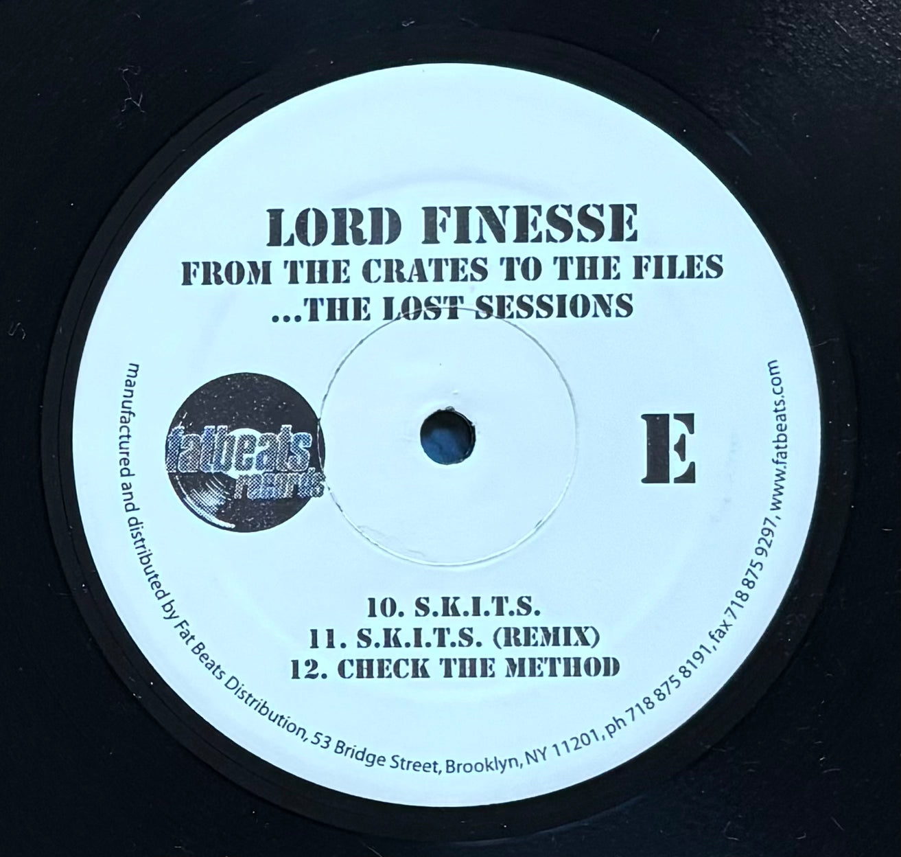 Lord Finesse – From The Crates To The Files ...The Lost Sessions (2003) 3 x LP