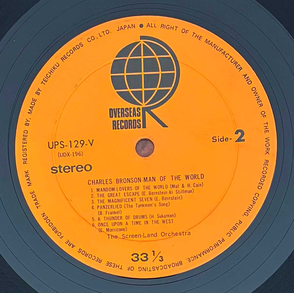 The Screen-Land Orchestra - Charles Bronson: Man Of The World (1971)