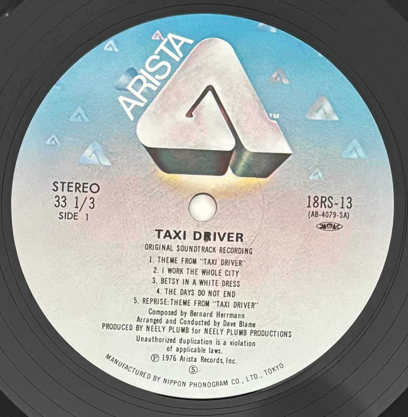 Bernard Herman - Taxi Driver (1980) Japanese Reissue