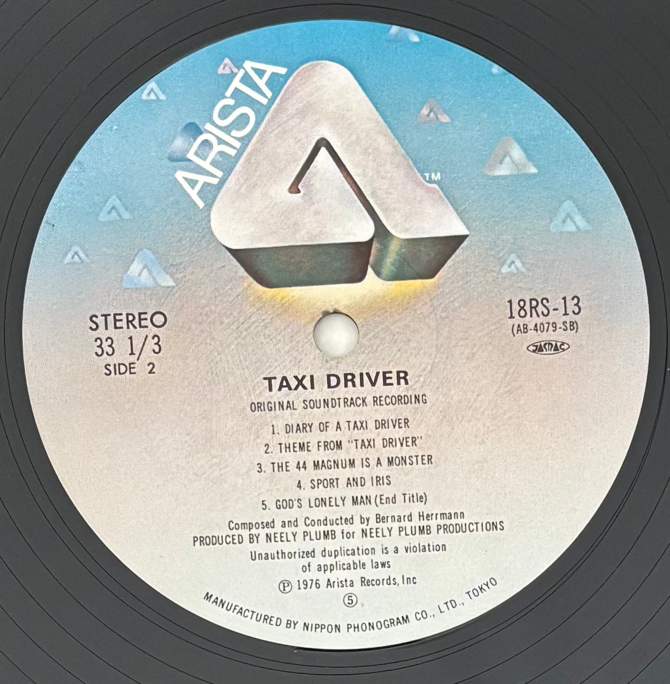Bernard Herman - Taxi Driver (1980) Japanese Reissue