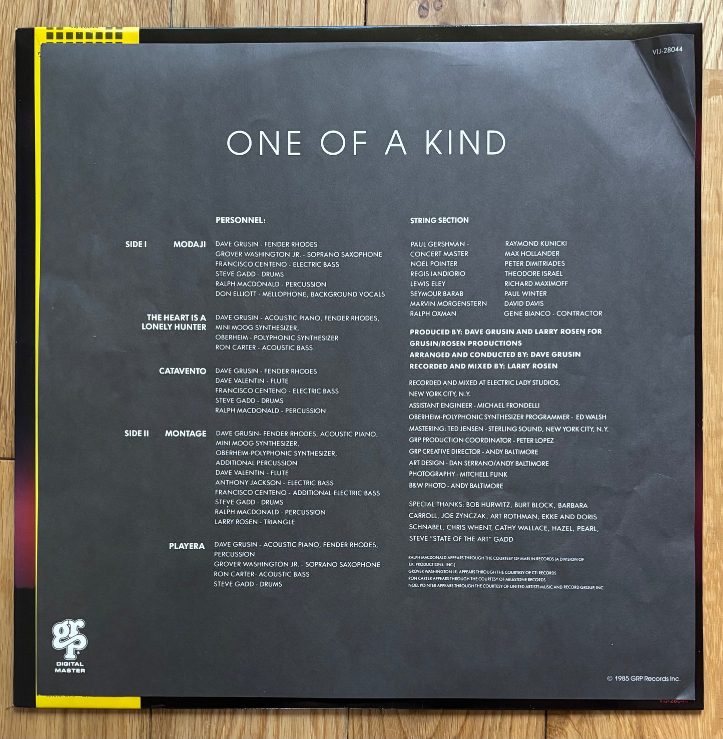Dave Grusin "One Of A Kind" (1985) Japanese Reissue