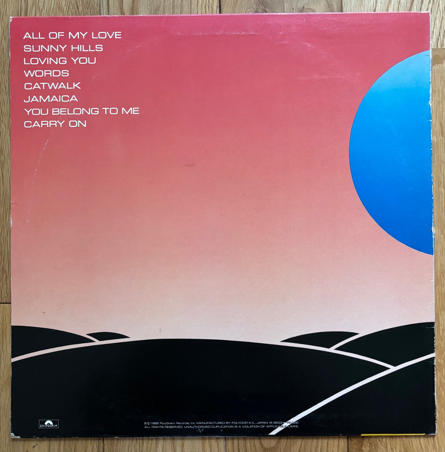 Bobby Caldwell “Carry On” (1982) Japanese Press