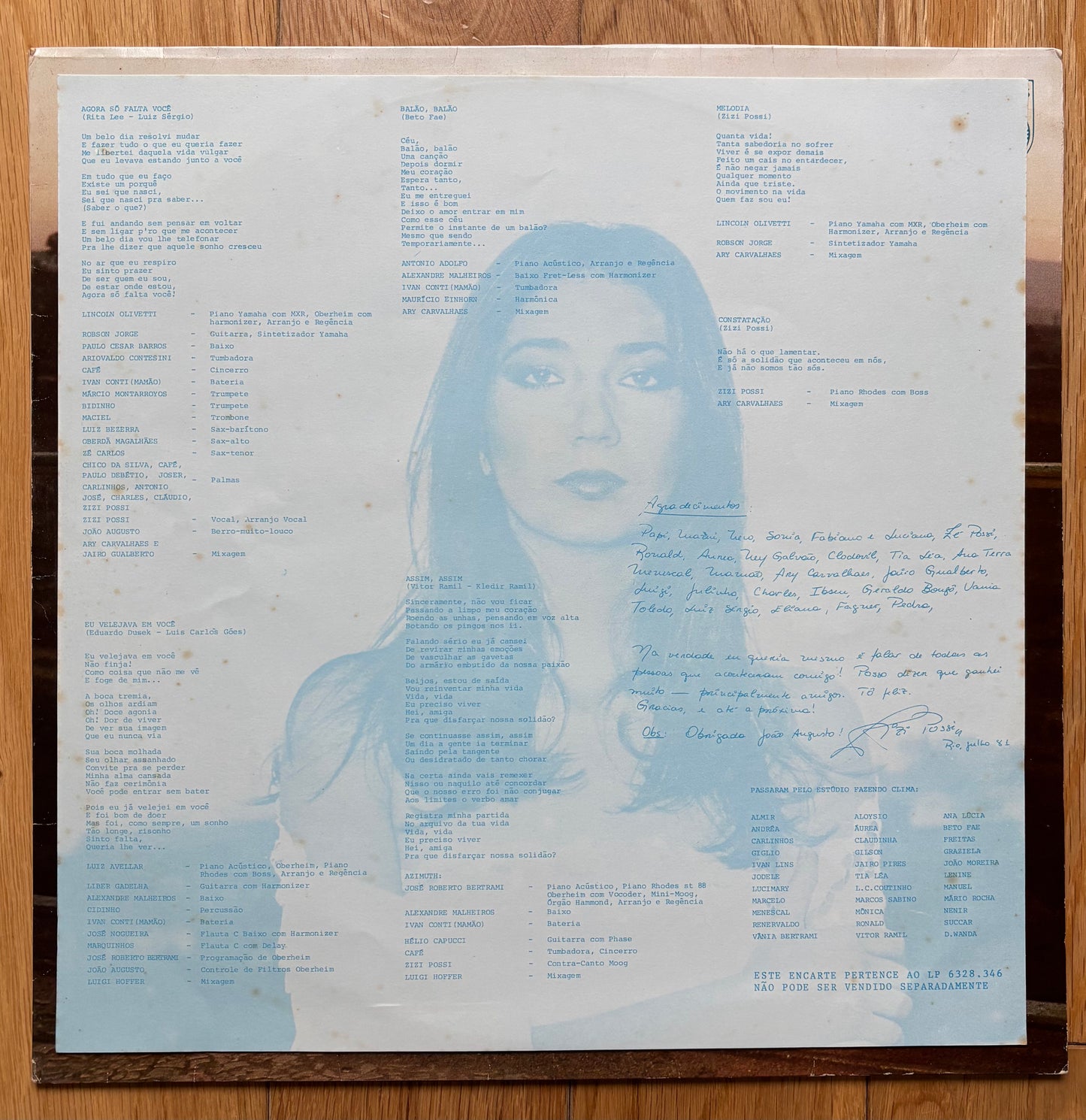 Zizi Possi “Um Minuto Além (1981) First Brazilian Press