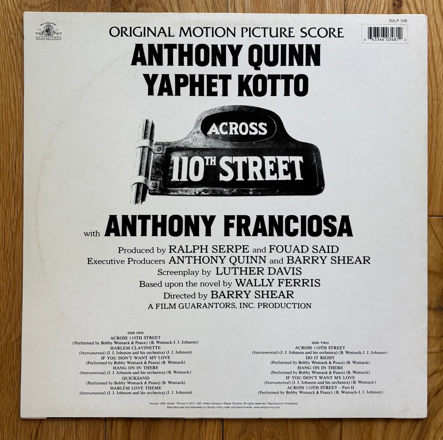 Across 110th Street OST (2001) UK Reissue