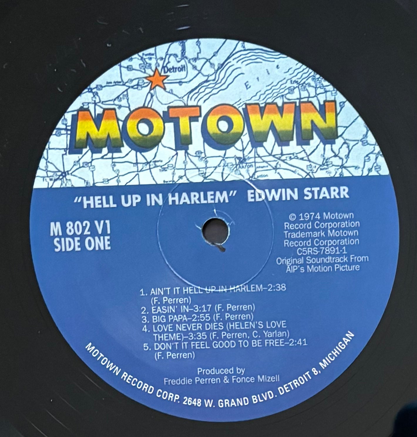 Edwin Starr "Hell Up In Harlem" (Early 2000's US Reissue)