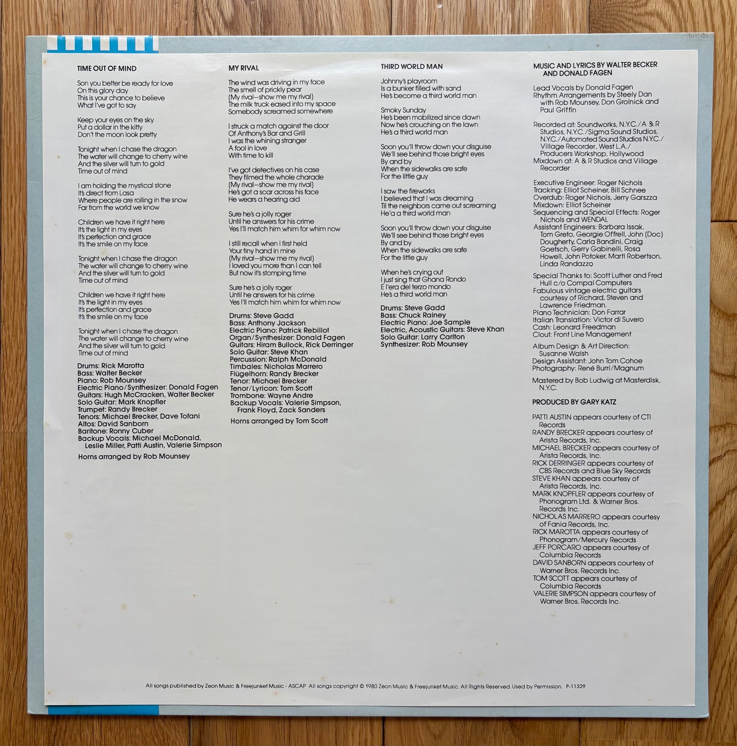 Steely Dan “Gaucho” (1984) Japanese reissue