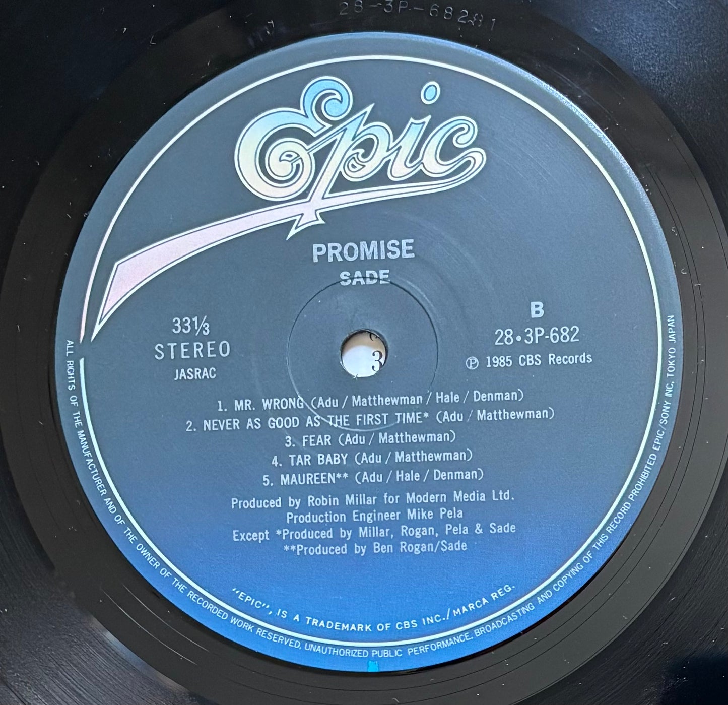 Sade “Promise” (1985) Japanese Press