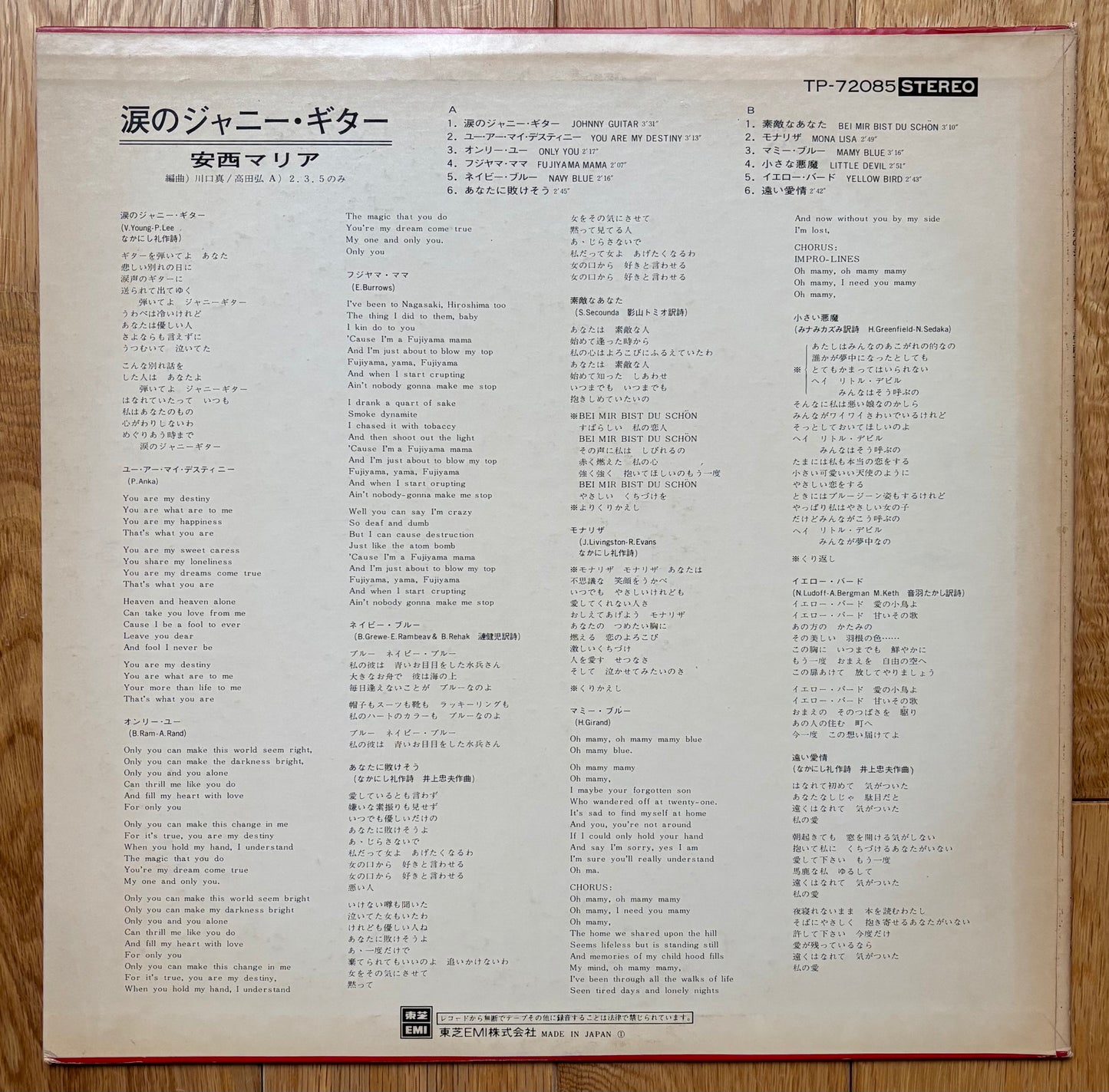 Maria Anzai “Johnny Guitar” (1975)