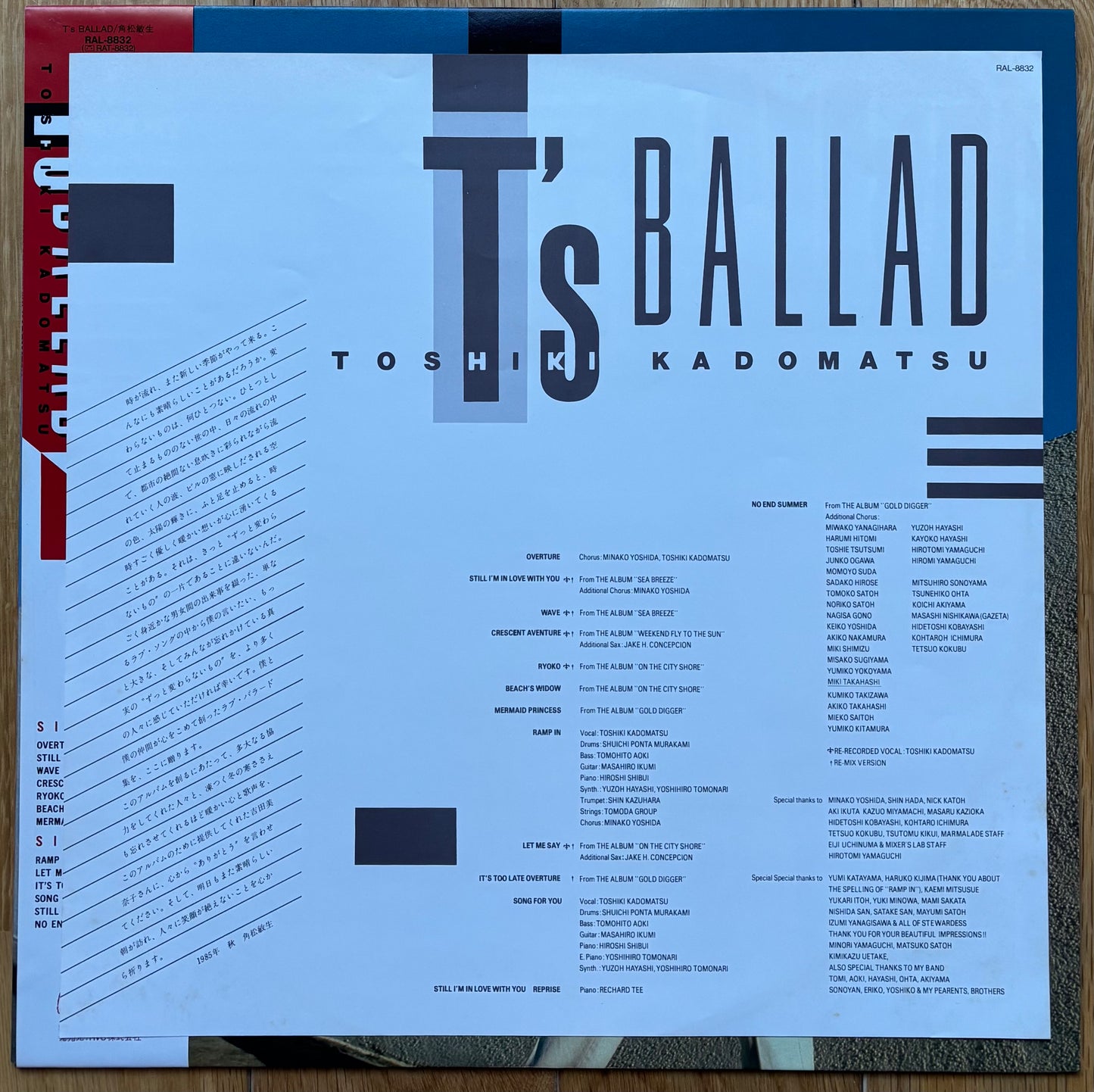 Toshiki Kadomatsu “T’s Ballad” (1985)