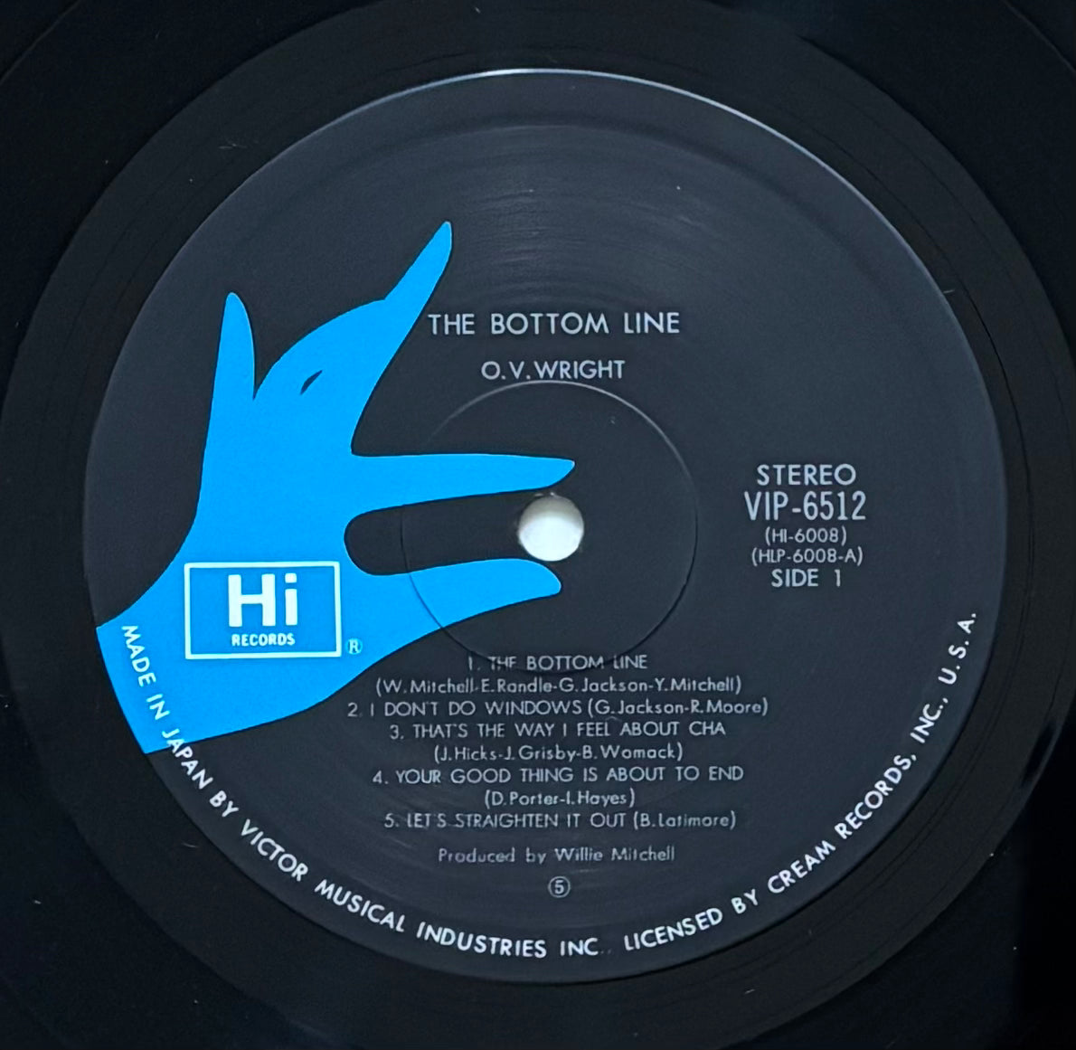 O.V. Wright “The Bottom Line” (1978) Japanese press