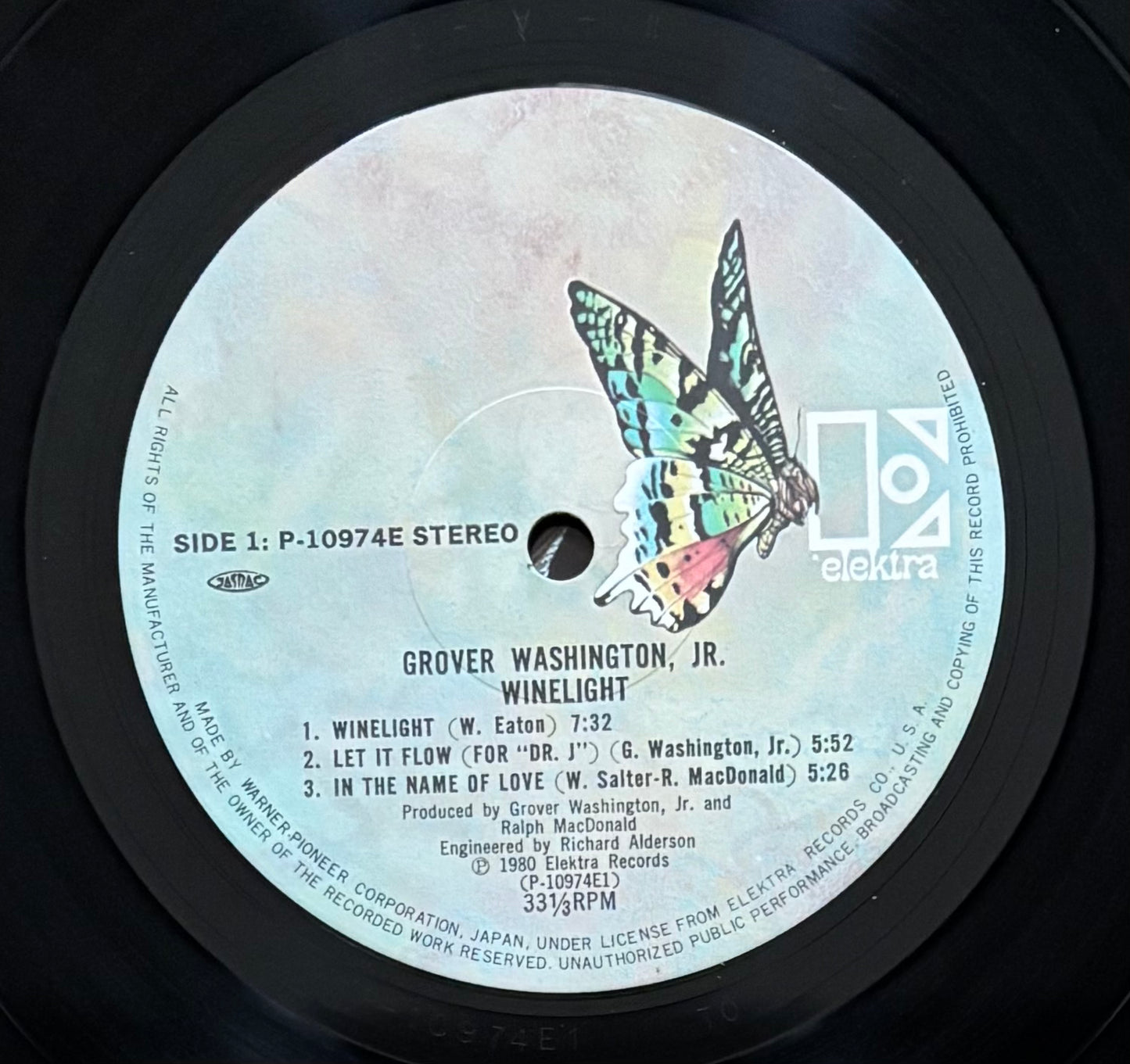 Grover Washington Jr. “Winelight” (1980) Japanese press