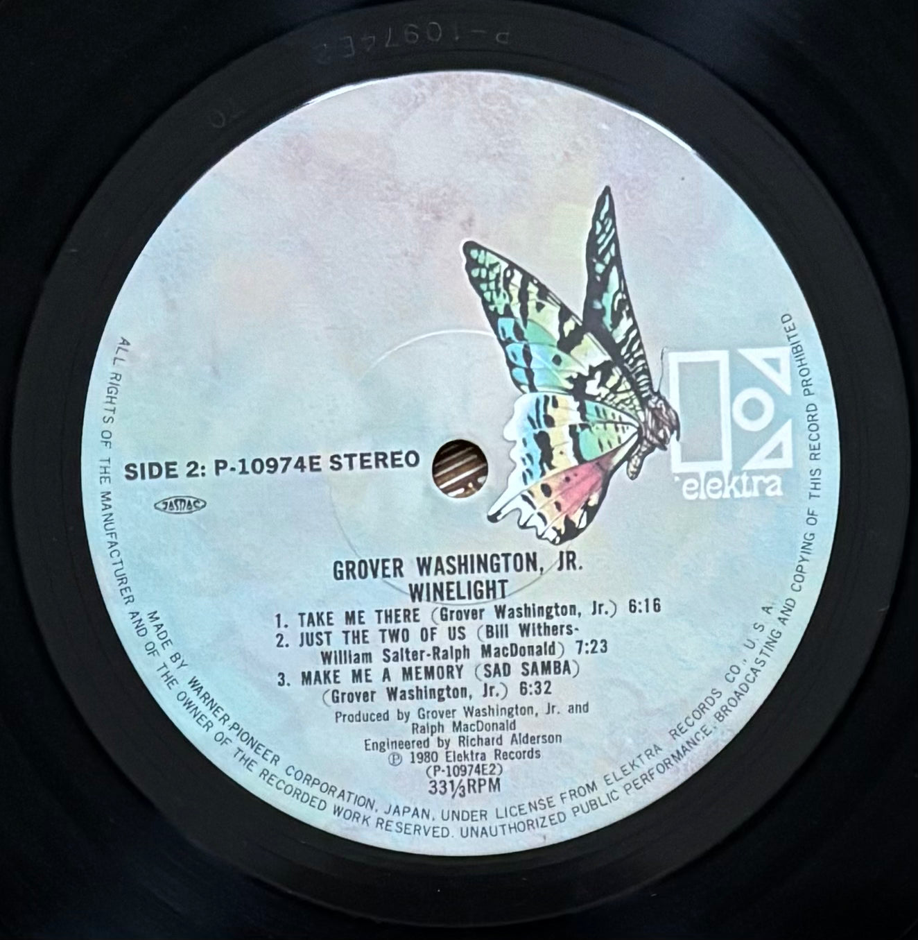 Grover Washington Jr. “Winelight” (1980) Japanese press