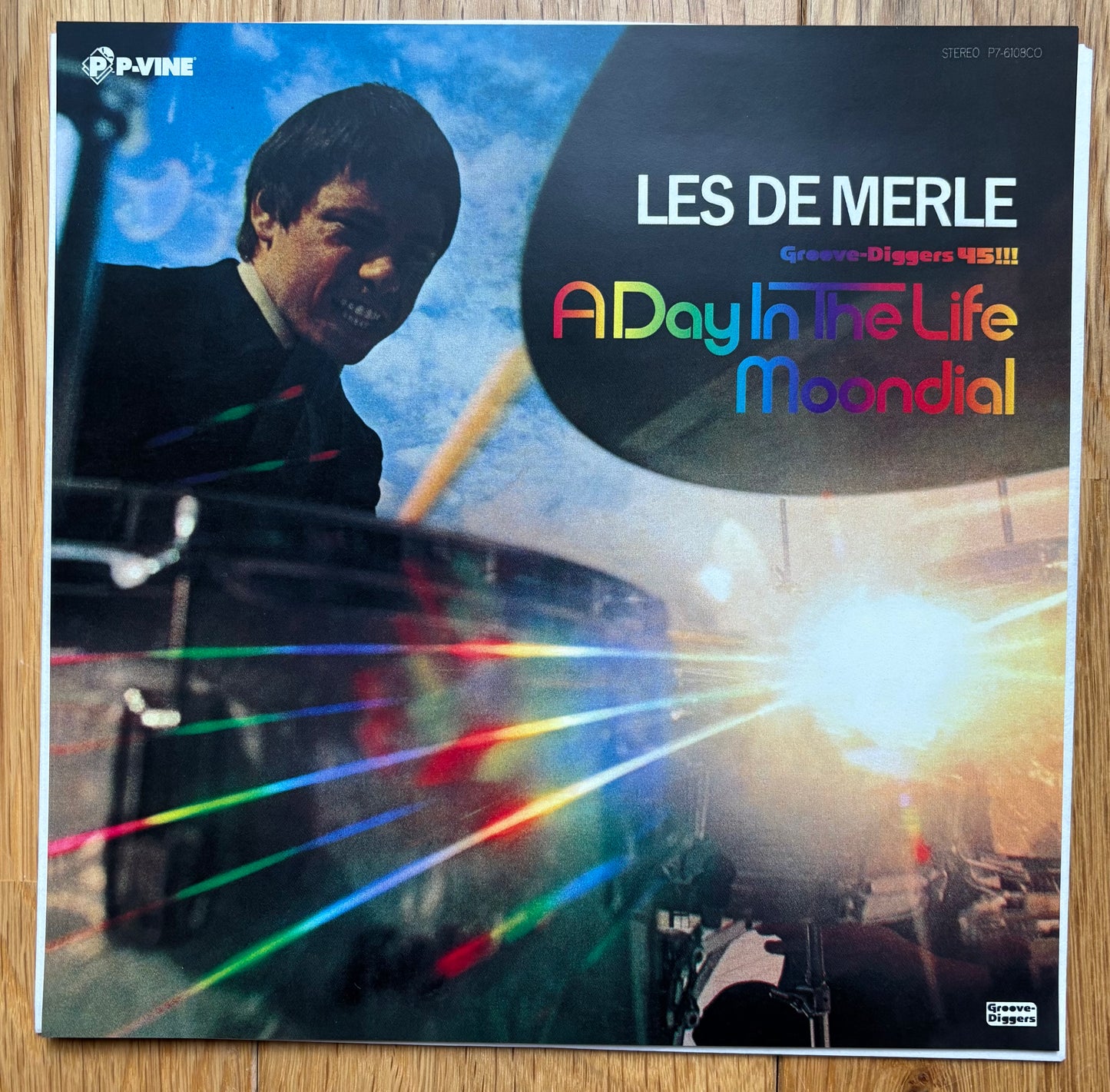 Les DeMerle "A Day In The Life" c/w "Moondial" (2025) P-Vine Reissue / Yellow Vinyl