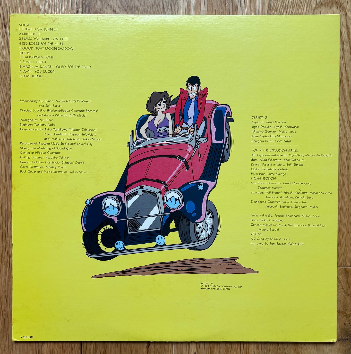 Yuji Ohno (You & The Explosion Band) “Lupin The 3rd” OST (1978)