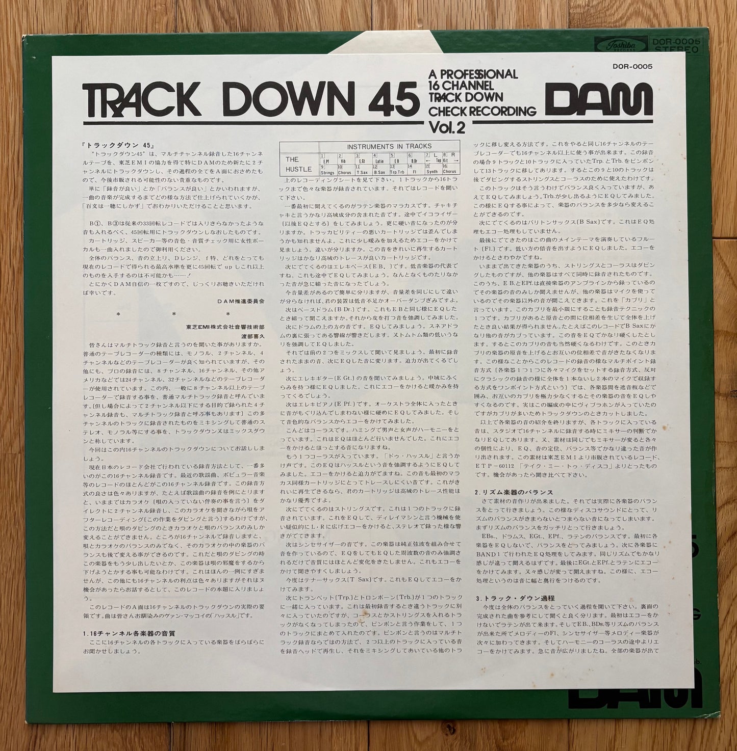 Akira Ishikawa & Count Buffalo “Track Down 45” (1976)