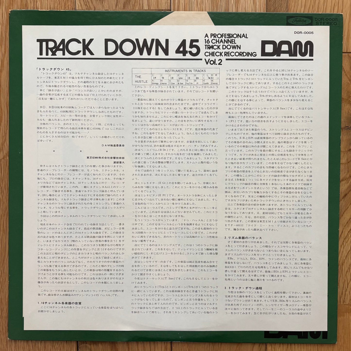Akira Ishikawa & Count Buffalo “Track Down 45” (1976)