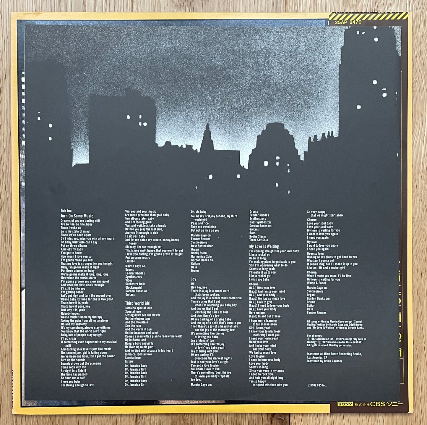 Marvin Gaye “Midnight Love” (1982) Japanese Press