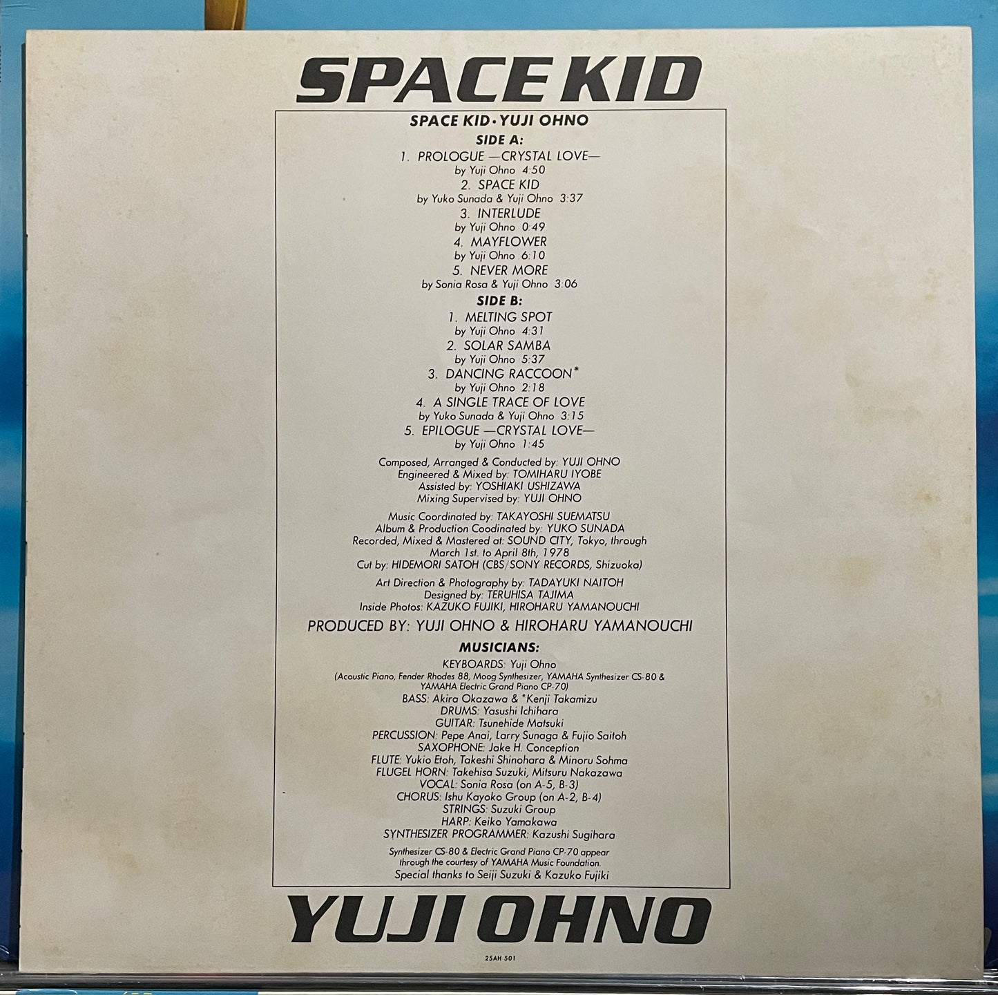 Yuji Ohno “Space Kid” (1978)