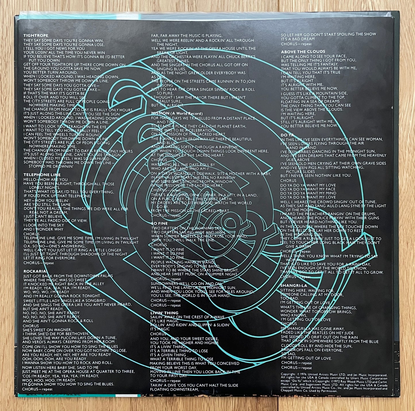 Electric Light Orchestra “A New World Record” (1977) Japanese Reissue