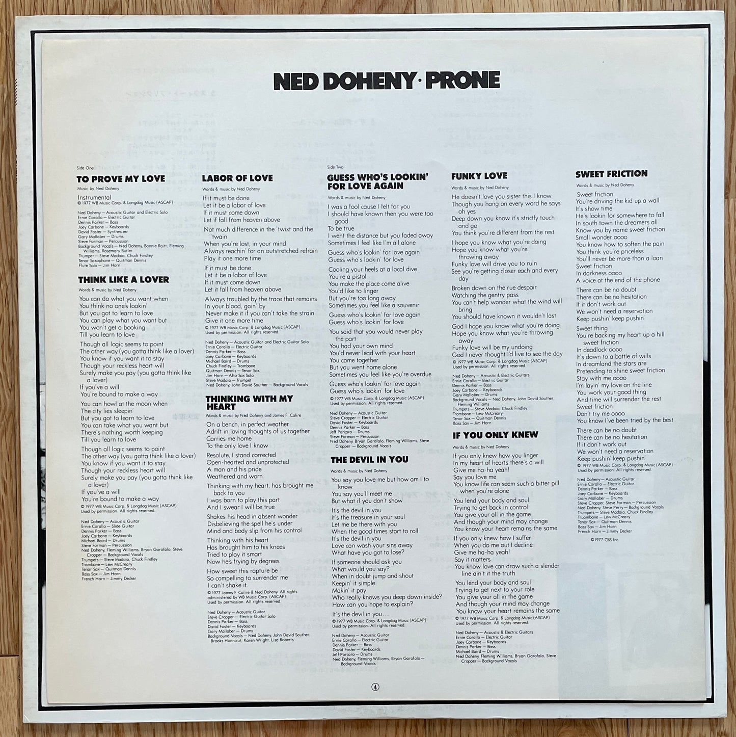 Ned Doheny "Prone" (1982) - Japanese Reissue