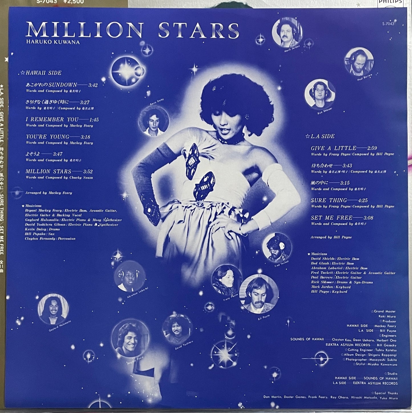 Haruko Kuwana “Million Stars” (1978) - White Label Promo