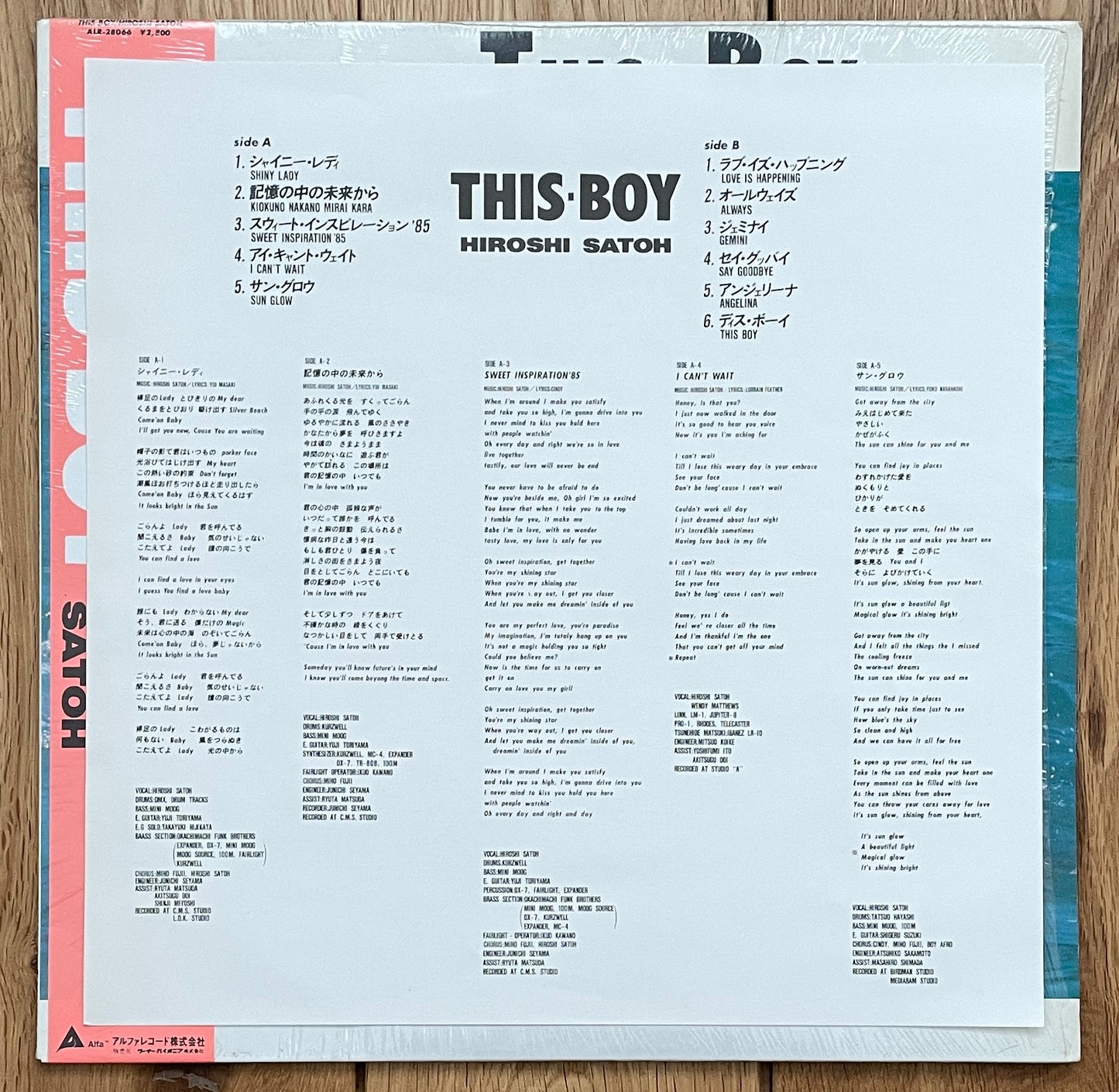 Hiroshi Satoh “This Boy” (1985)